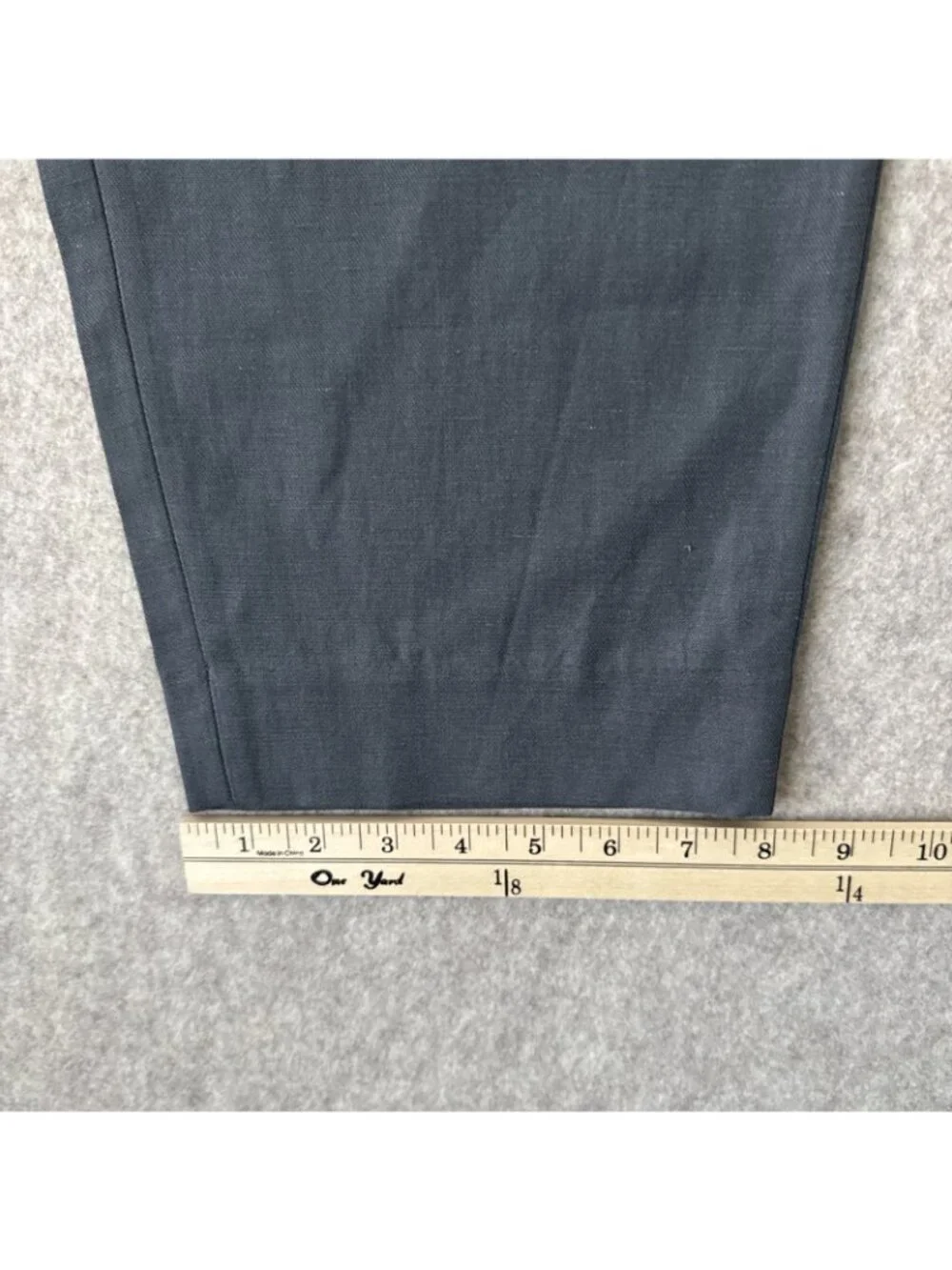 Banana Republic Tencel Linen Pants Womens Large Gray Slim Ankle Crop New